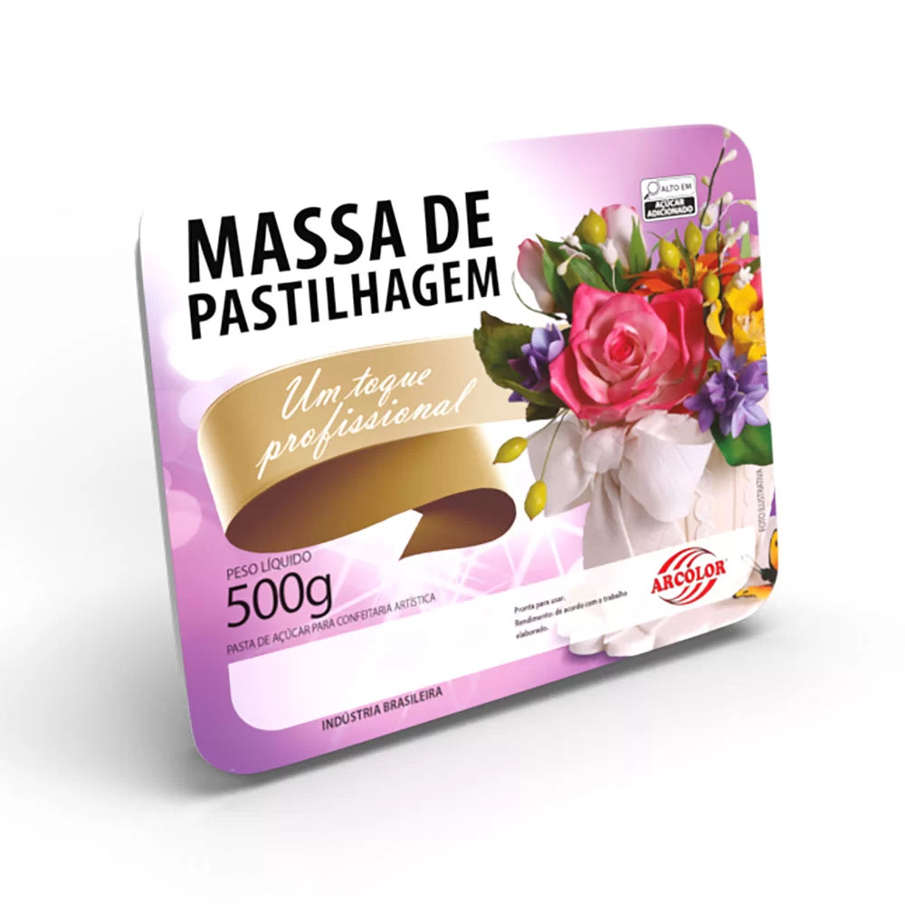 Massa de Pastilhagem Branca 500g - Arcolor