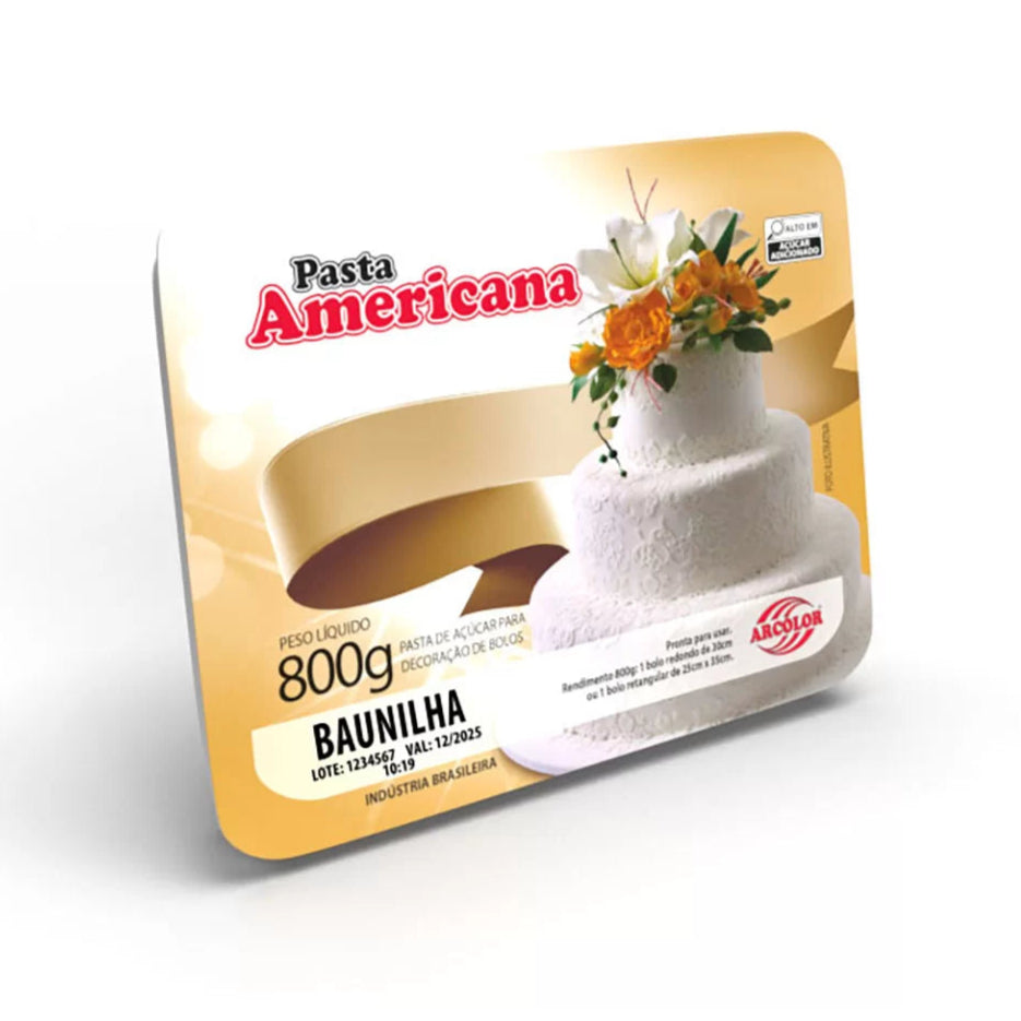 Pasta Americana 800G Sabor Baunilha - Arcolor