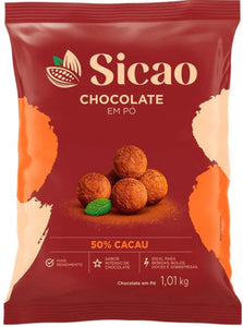 Chocolate Em Pó 50% Cacau 1,01kg - Sicao