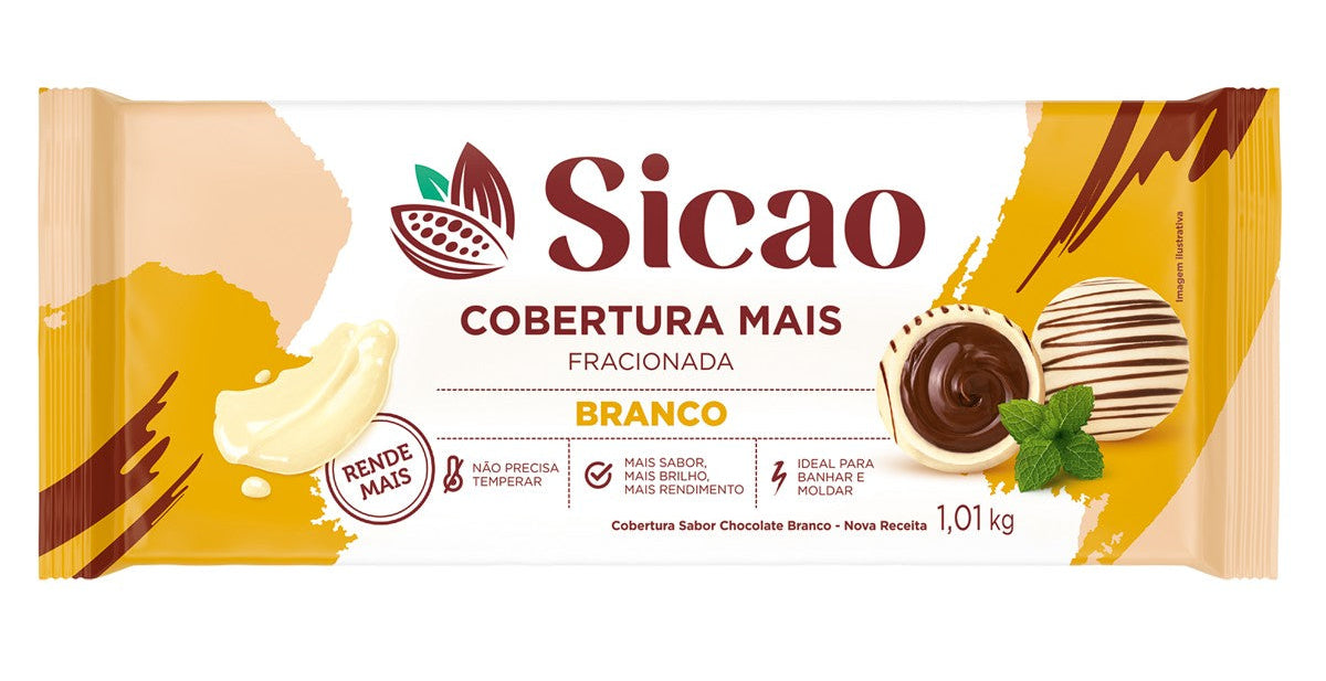 Cobertura Mais Branco 1,01kg - Sicao