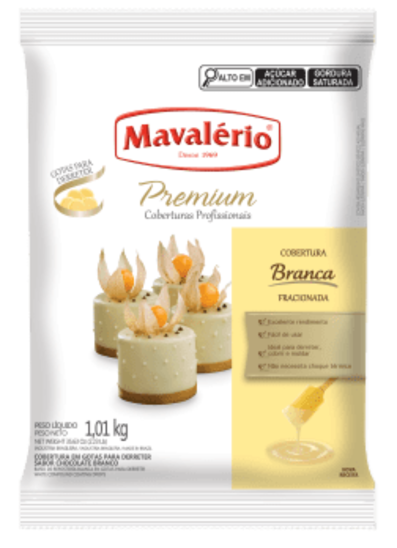 Cobertura Premium Em Moedas Branco 1,01Kg - Mavalério