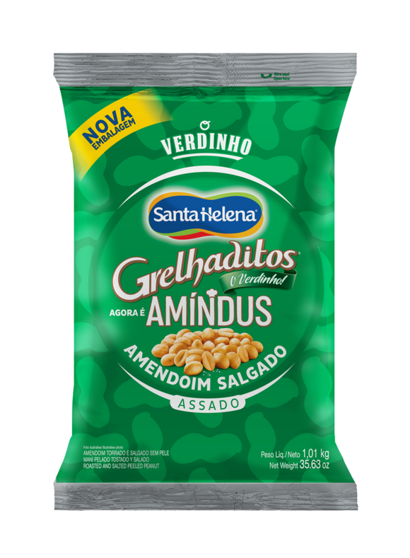 Amendoim salgado Grelhaditos 1kg - Santa Helena