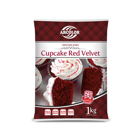 Mistura Para Cupcake Red Velvet 1kg - Arcolor