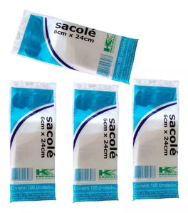 Saco Para Geladinho Kromassa 6x24 C/100