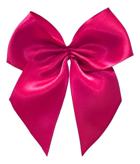 Laço Pronto De Cetim Grande Pink (Nº9) C/6 - Mega Laços