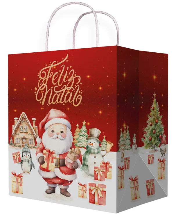 Sacola Natal Encantado 24x17x26cm Unidade