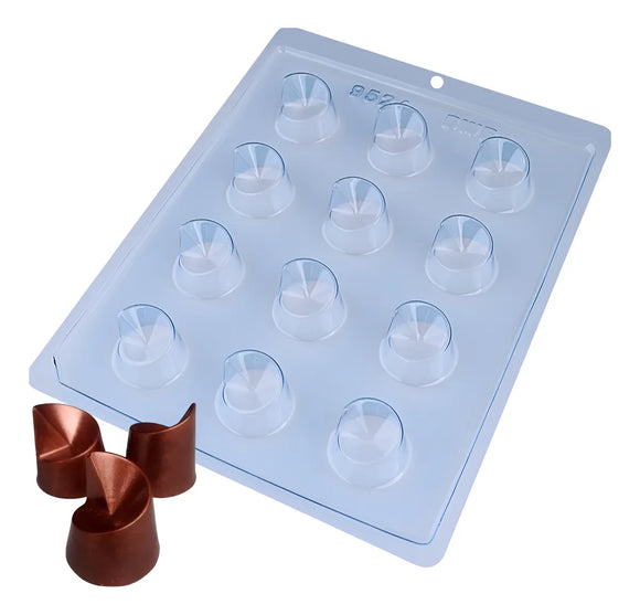 Forma de Acetato Simples Bombom Chanfrado (Cód:9524) - BWB