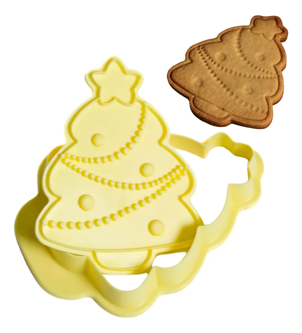 Cortador Com Carimbo Árvore De Natal - Bluestar