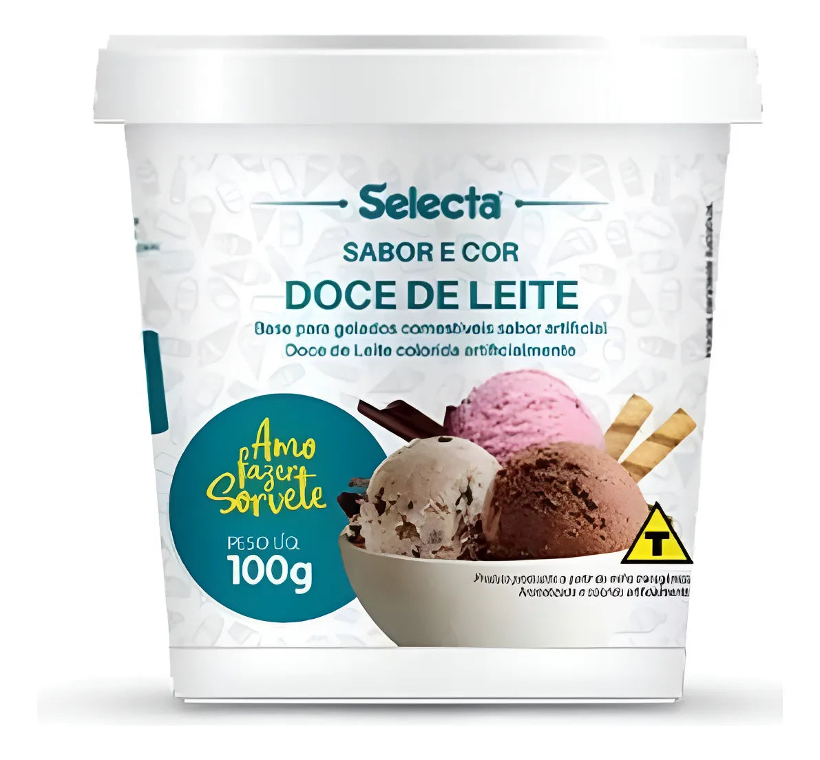 Sabores Para Base De Sorvete Duas Rodas 100G - DOCE DE LEITE