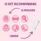 Kit Carimbos Barbie Femininos 2cm - BlueStar