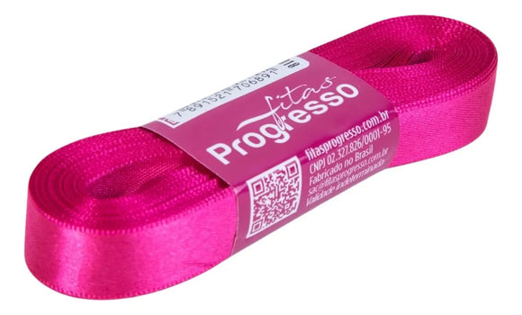 Fita de cetim 10m x 15mm  Progresso - Pink 303