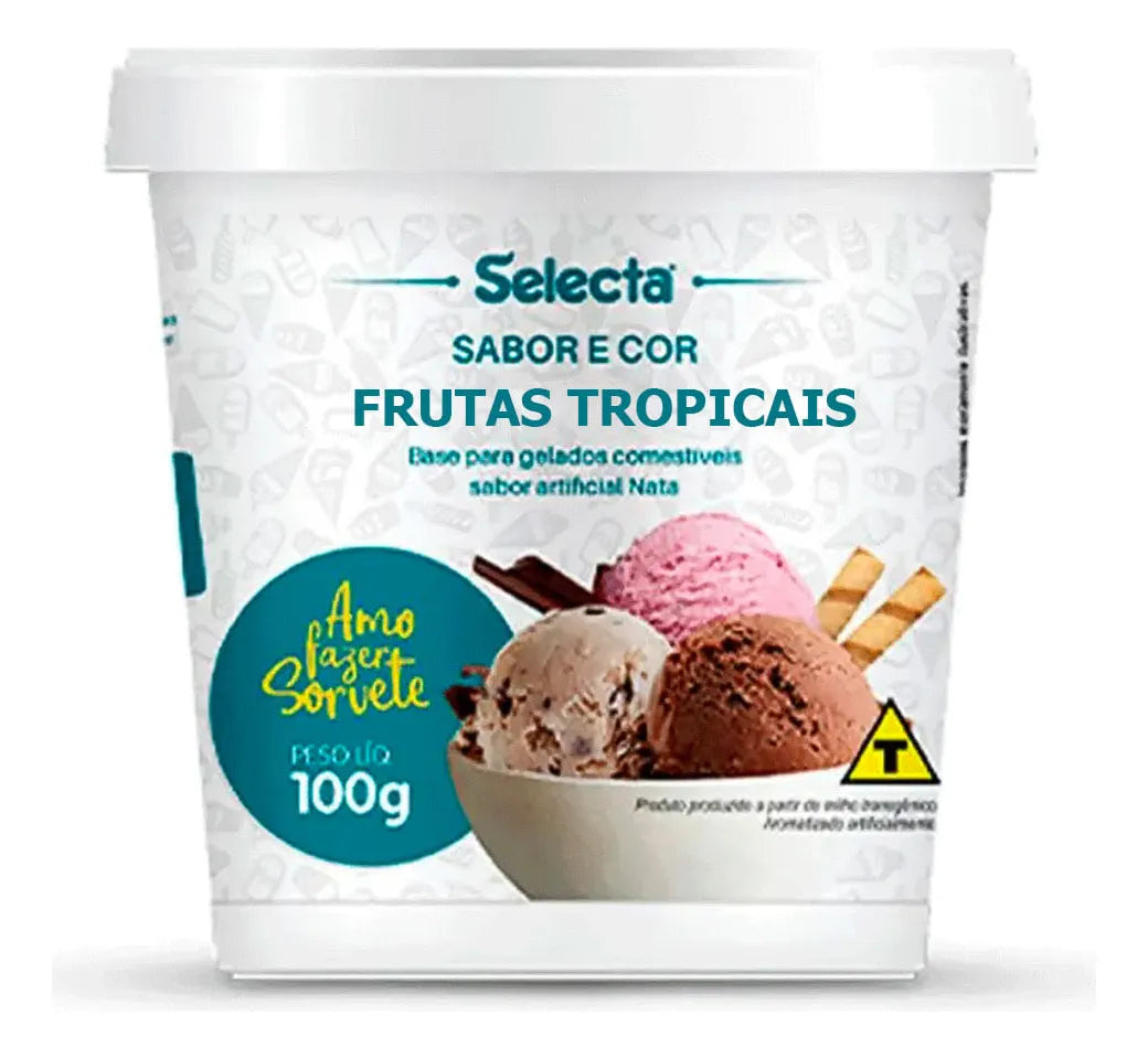 Sabores Para Base De Sorvete Duas Rodas 100G - FRUTAS TROPICAIS