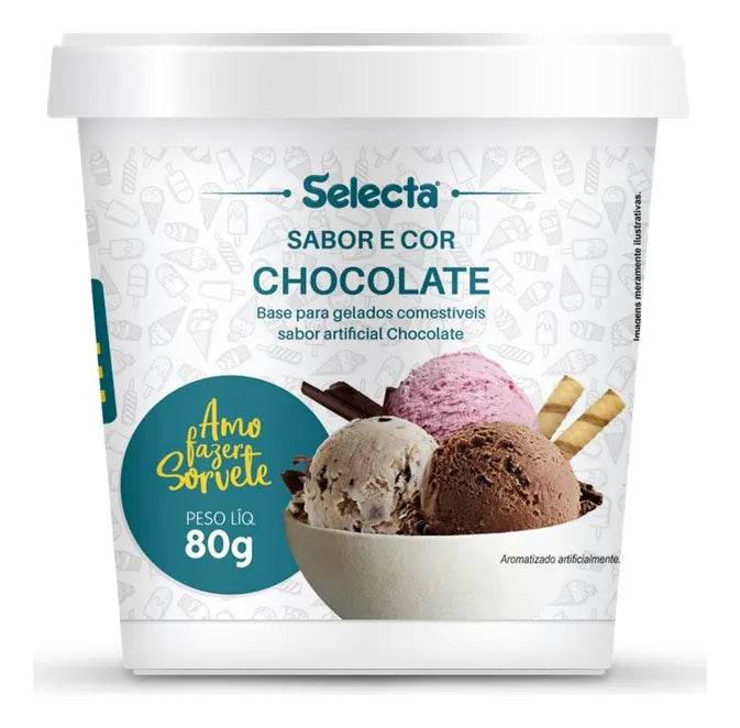 Sabores Para Base De Sorvete Duas Rodas 100G - CHOCOLATE