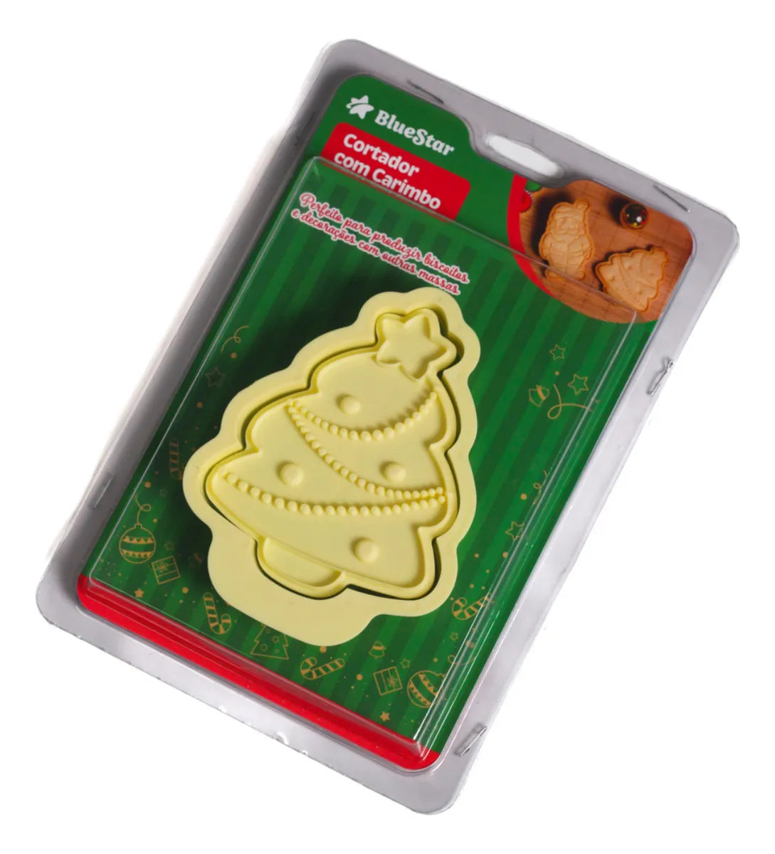 Cortador Com Carimbo Árvore De Natal - Bluestar