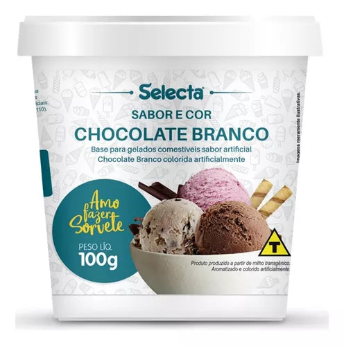 Sabores Para Base De Sorvete Duas Rodas 100G - CHOCOLATE BRANCO
