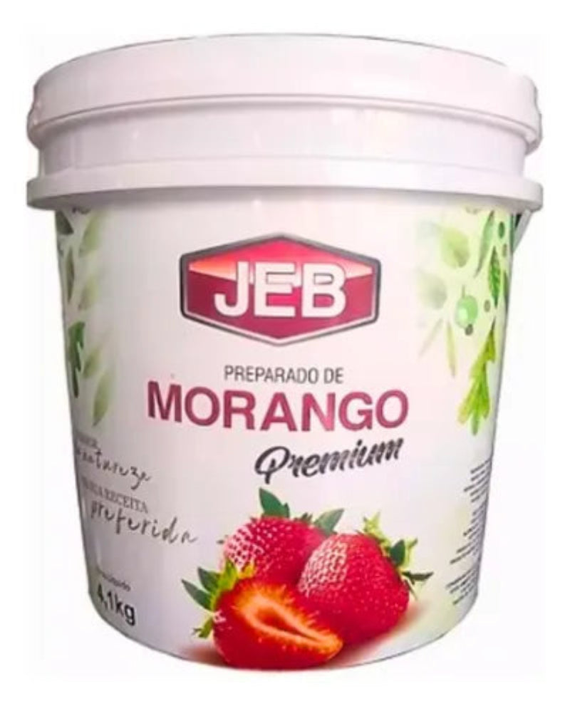 Balde De Polpa Morango 4,1kg - Jeb