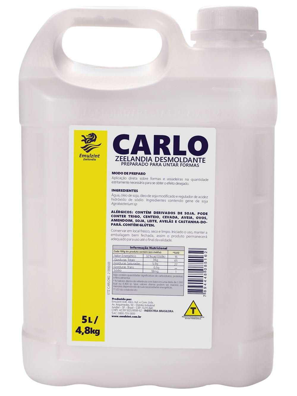 Desmoldante liquido Fracionado 200ml -  Carlo Emulzint