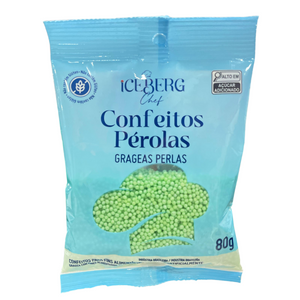 CONFEITO ICEBERG 80g - VERDE UNID