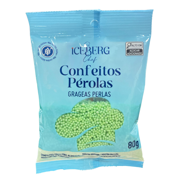 CONFEITO ICEBERG 80g - VERDE UNID