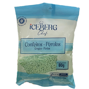 CONFEITO ICEBERG 80g - AZUL TURQUESA UNID