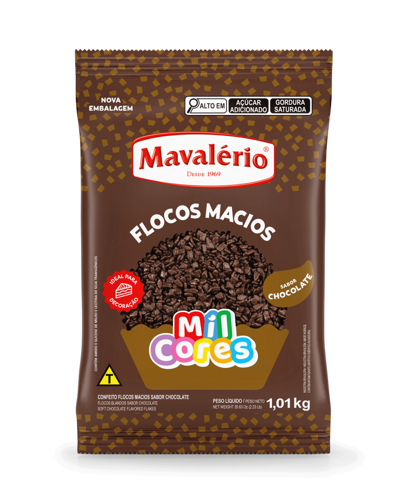 FLOCOS MACIOS CHOCOLATE 1kg - MAVALÉRIO