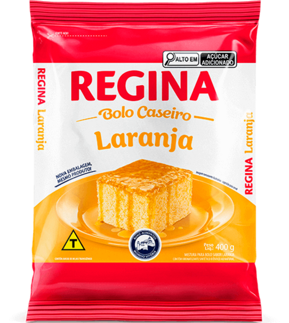 Massa para Bolo Regina 400g - Laranja