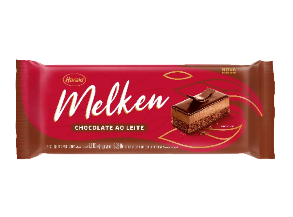 Chocolate Ao Leite em Barra 1,01kg - Melken Harald