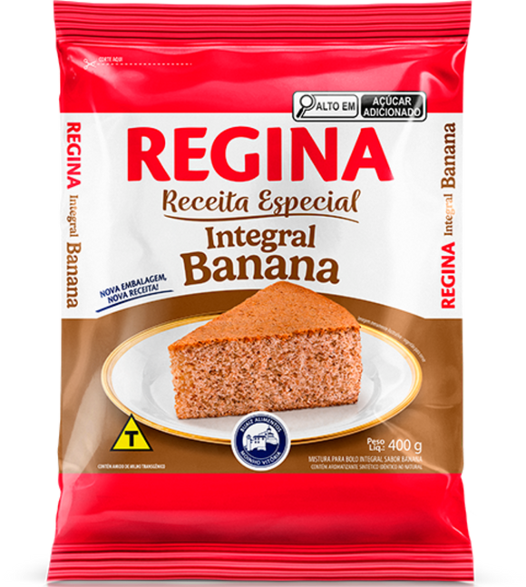 Massa para Bolo Regina 400g - Banana Integral