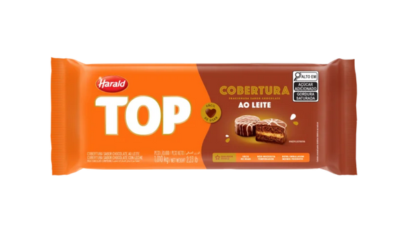 COBERTURA FRACIONADA TOP HARALD 1,05Kg AO LEITE