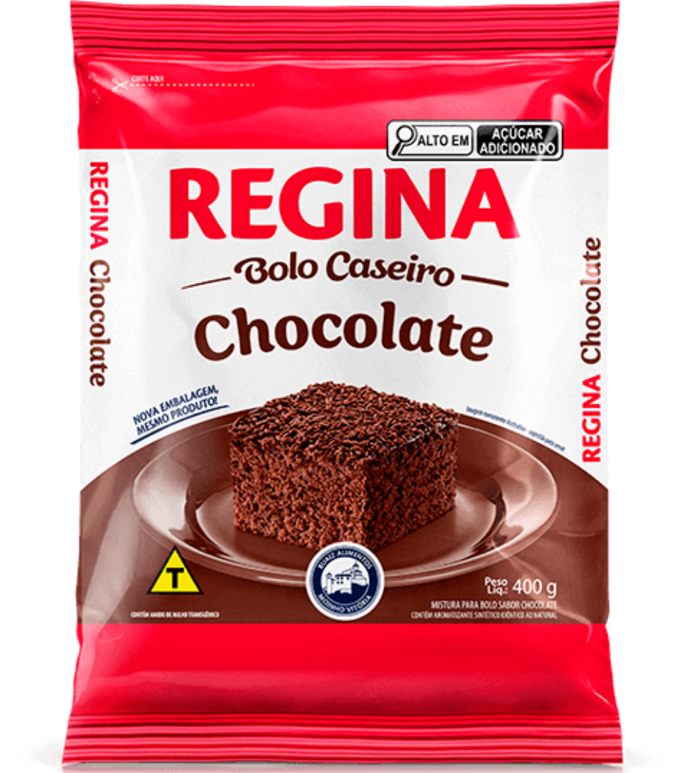 Massa para Bolo Regina 400g - Chocolate