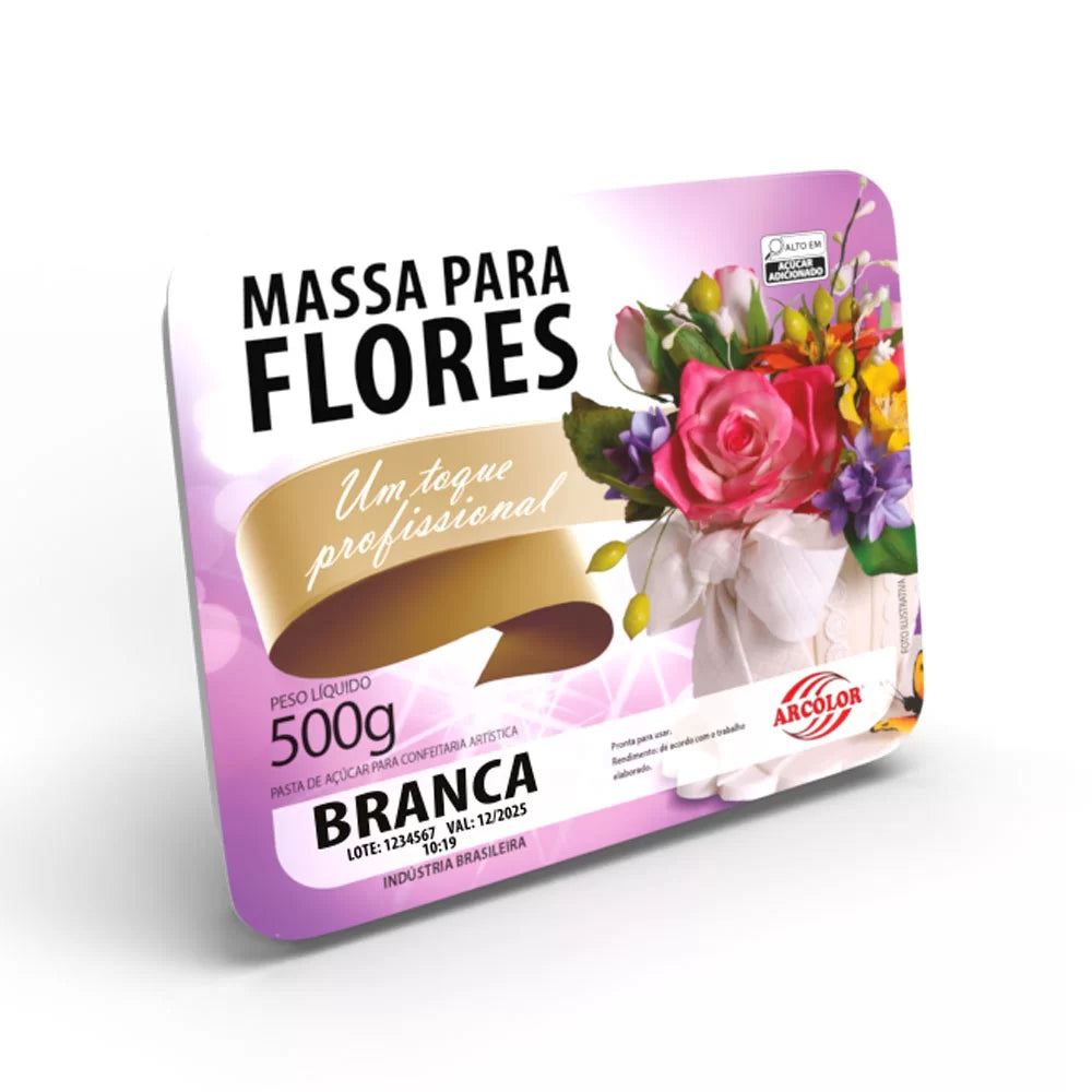 Massa Para Flores Branca 500g - Arcolor