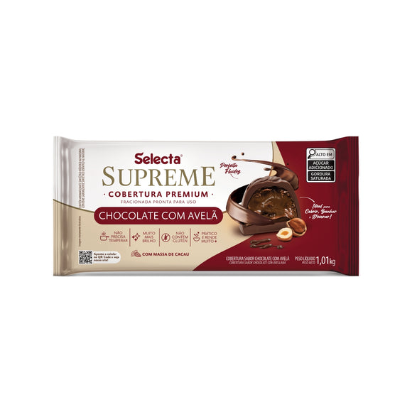 Cobertura Premium Supreme Selecta Chocolate C/ Avelã 1kg