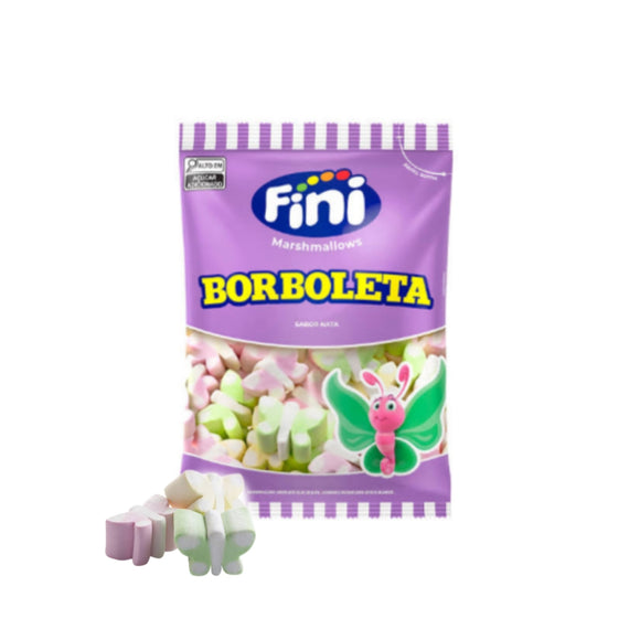 Marshmallow Fini Borboleta sabor Nata 250g