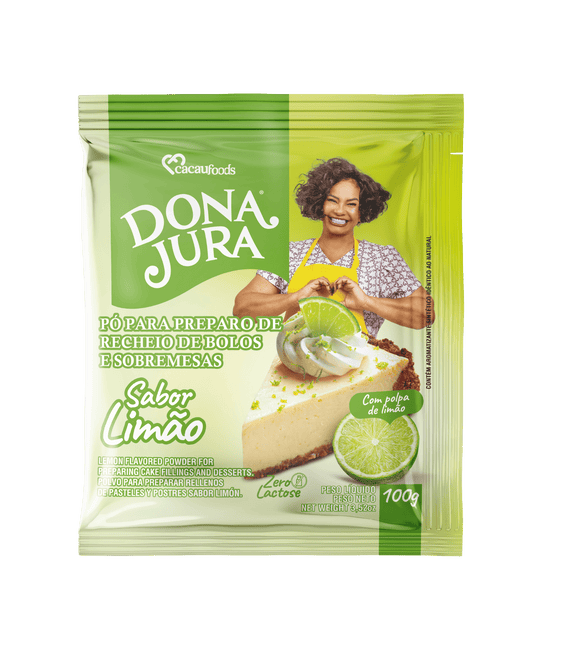 Pó De Sobremesa Limão 100g - Dona Jura