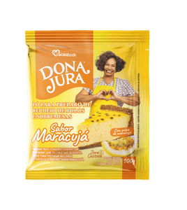 Pó P/ Preparo De Sobremesa Maracujá 100g - Dona Jura