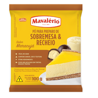 Pó Para Sobremesa Maracujá 100g - Mavalério