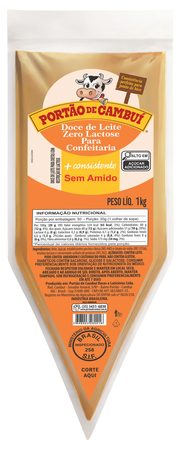 Bisnaga de Doce de Leite Zero Lactose - Portão De Cambuí