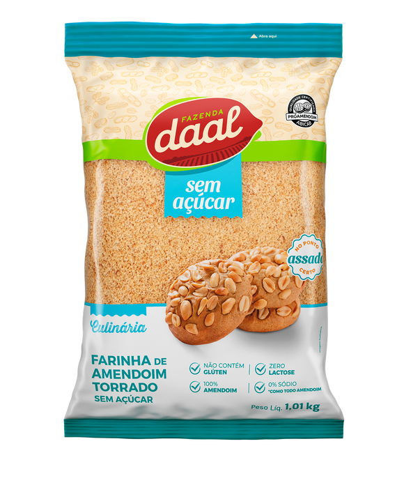 Farinha de Amendoim Torrado sem Açúcar 1,01kg - Daal