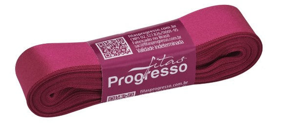 Fita de cetim 10m x 22mm Progresso - Pink