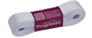 Fita de cetim 10m x 22mm Progresso - Branca