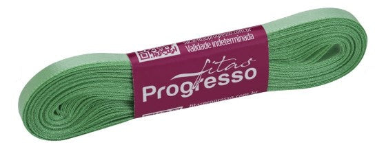 Fita de cetim Cores 10m x 7mm Progresso - Verde Menta