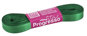 Fita de cetim 10m x 10mm Progresso - Verde Bandeira