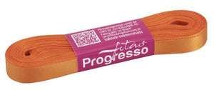 Fita de cetim 10m x 10mm Progresso - Laranja