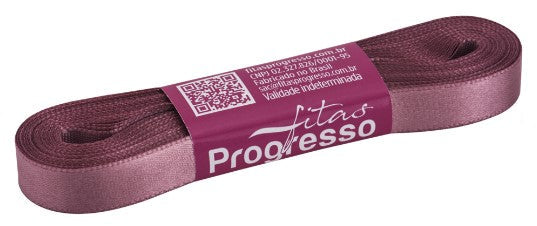 Fita de cetim 10m x 10mm Progresso - Rosê