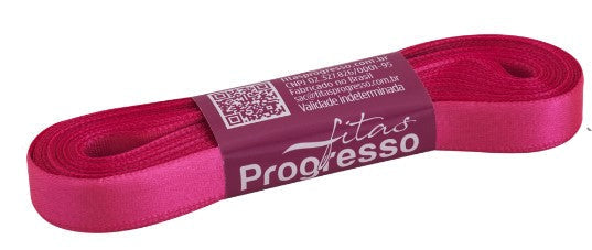 Fita de cetim 10m x 10mm Progresso - Rosa Citrico