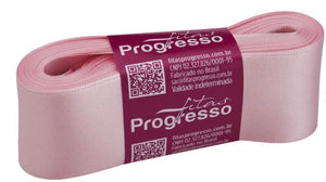 Fita de cetim 10m x 38mm Progresso - Rosa Bebê