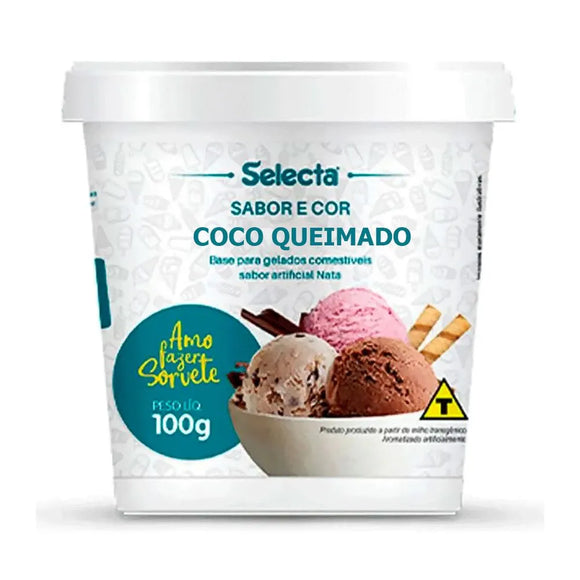 Sabores Para Base De Sorvete Duas Rodas 100G - COCO QUEIMADO