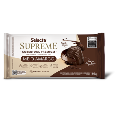 cobertura supreme selecta 1,01kg - Meio Amargo