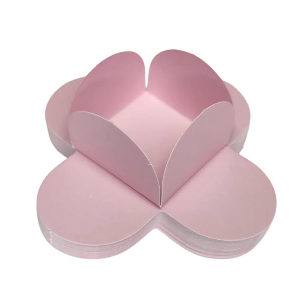 Forminha 4 Pétalas Média Nctoys C/50 (média) - ROSA CLARO