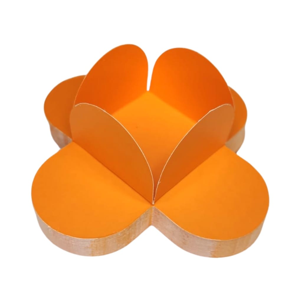 Forminha 4 Pétalas Média Nctoys C/50 (média) - LARANJA